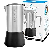 GROSCHE Milano Steel | 6 Espresso Cup | Stovetop