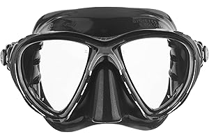 Cressi Scuba Diving Masks with Inclined Tear Drop Lenses for More Downward Visibility , Air and Eyes Evolution: Made in Italy