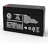 AJC Battery Compatible with Lightalarms 860.001 6V 12Ah Emergency Light Battery