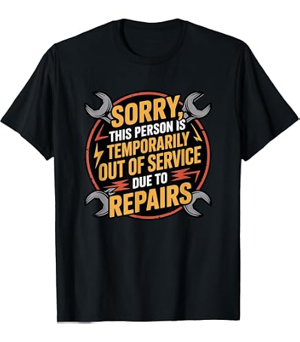 Amazon.com: This person is temporarily out of service fun T-Shirt