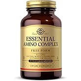 Solgar Essential Amino Complex, 90 Vegetable Capsules - Free Form Essential Amino Acids - Non-GMO, Vegan, Gluten Free, Dairy Free, Kosher - 90 Servings