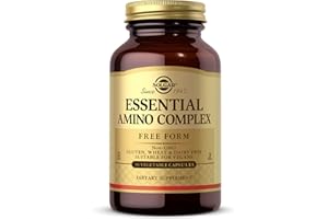 Solgar Essential Amino Complex, 90 Vegetable Capsules - Free Form Essential Amino Acids - Non-GMO, Vegan, Gluten Free, Dairy Free, Kosher - 90 Servings