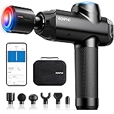 RENPHO Massage Gun with Heat and Cold, Percussion Muscle Massage Gun with Bluetooth, Electric Handheld Massager Gun for Back 