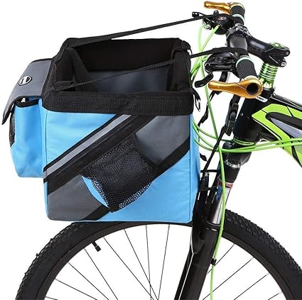 IJeilo Bicicleta Manillar Cesta Bicicleta Frente Bolsa Caja ...