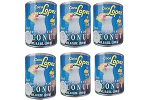 Coco Lopez coconut cream 6 cans 8.5 onz