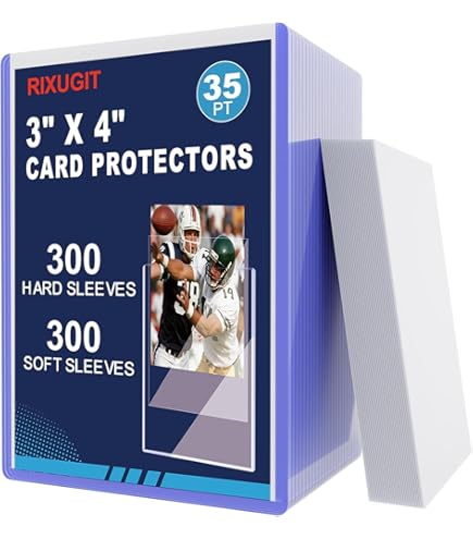 Amazon.com: 400 Pieces Card Sleeve Hard Plastic Card Protector Holder for  Trading, Baseball, Football, Sport, Photo, 3 x 4 Inches (Clear) : Toys &  Games