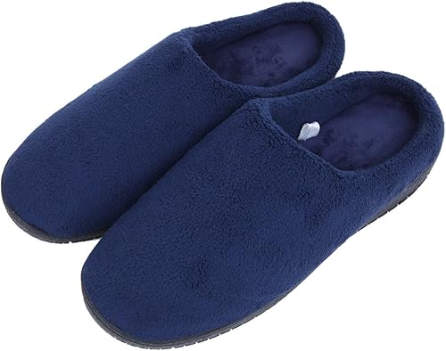 Amazon Lotus Life Fleece Slippers ルームシューズ メンズ 冬 スリッパ 大きい サイズ 27 0 27 5 ネイビー Lotus Life シューズ バッグ