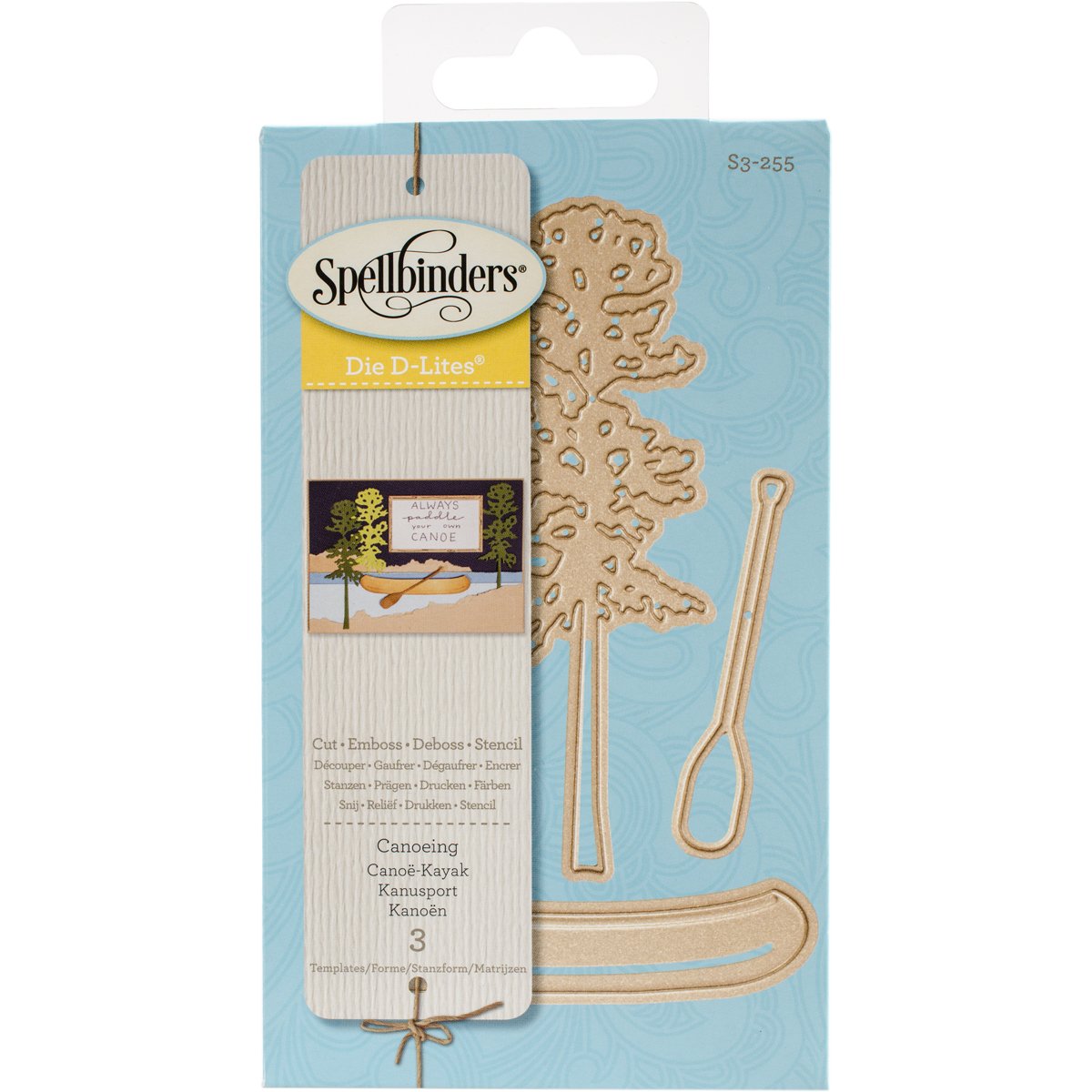 Spellbinders D-Lites Canoeing Die, Brown