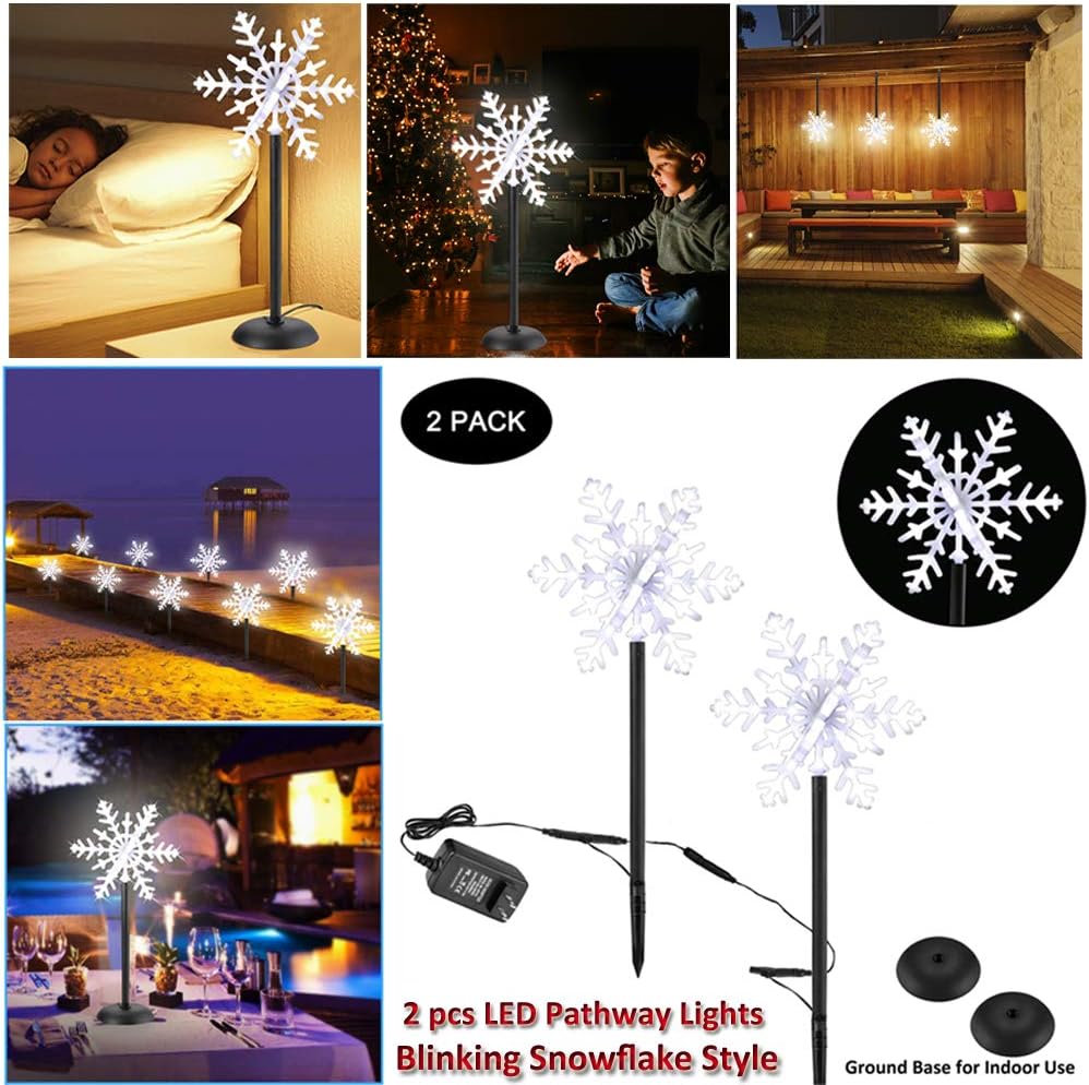 Außenlichter für den Garten, Schneeflocke, wasserfest, LED-Strahler