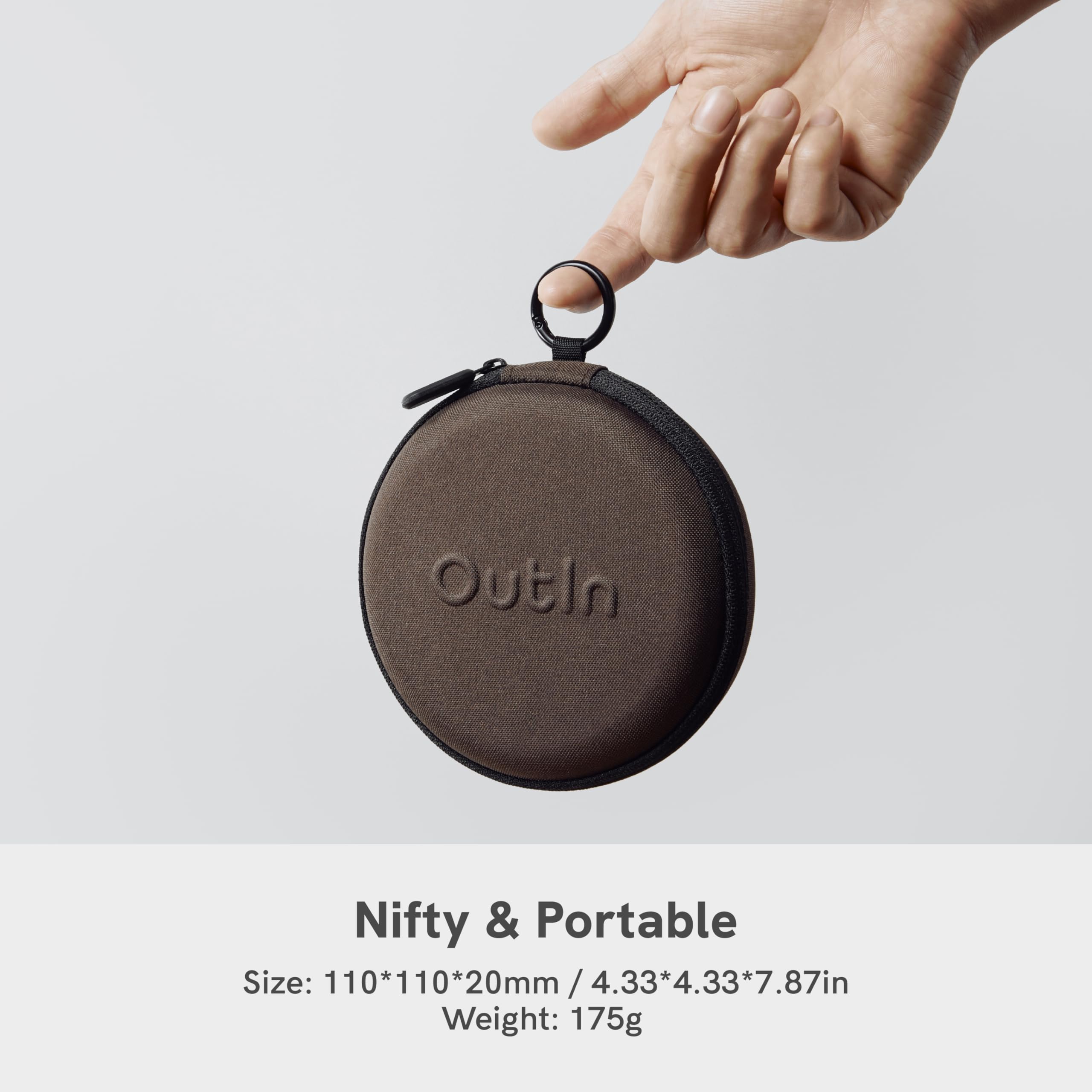 OutIn Claro Tragbare Kaffeewaage mit Timer - Digitale Espresso Waage 2kg/0,1g, Mini Kaffeewaage Inklusive Schutztasche,Wiederaufladbare Küchenwaage für Pour Over & Kaffeezubereitung 2