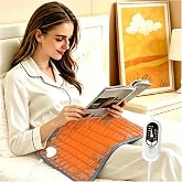 Electric Heating pad with 6 Heat Settings, Auto Shut Off, Dry Electric Heating for Back Neck Knee Arms Legs Shoulder Heat Pads for Christmas Birthday Father Mother's Day 24"X12", Gray Green