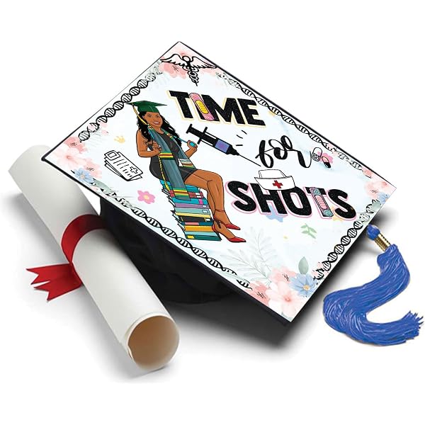 Ryul Graduation Nurse Grad Gifts 25-Piece Nurse Graduation Cap Decorating Kit - DIY ...