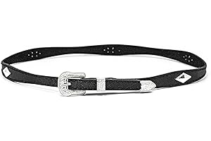 Keilin Leather Hat Bands for Women and Men Adjustable Scalloped Western Hat Bands for Cowboy Hats Fedora Hats Straw Hats