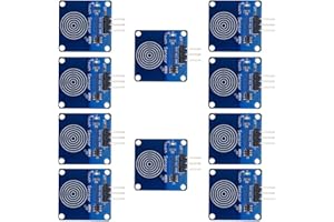 Haldzemo TTP223B Digital Touch Sensor 1 Position Capacitive Touch Switch Module DC 2V to 5.5V Compatible Arduino (10 Pack)