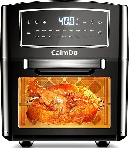 Amazon Calmdo エアフライヤーオーブン 12 7クォート Calmdo キッチン家電