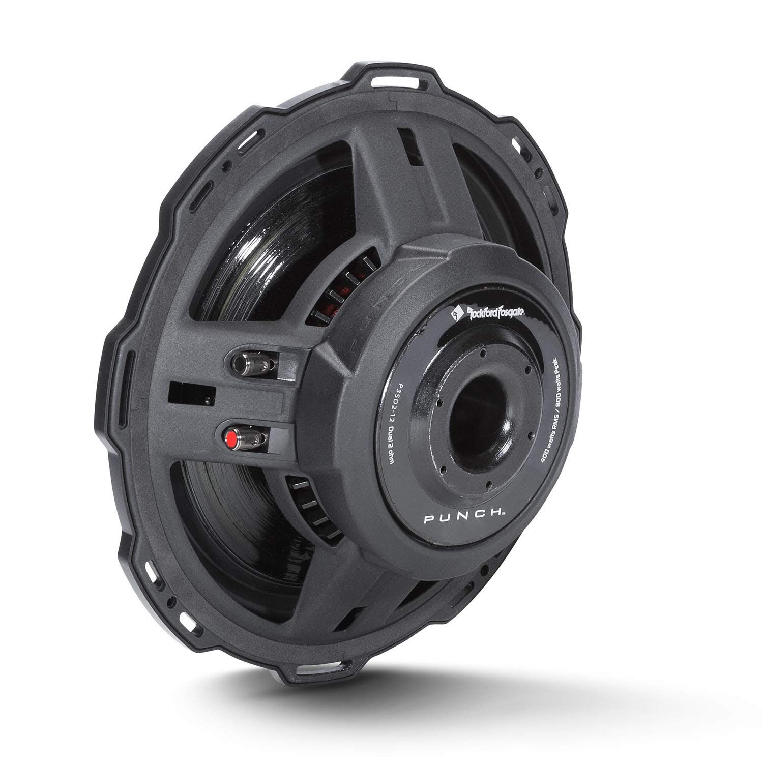 Rockford Fosgate P3SD2-12 P3 Punch Shallow Mount 12-Inch DVC 2-Ohm Subwoofer