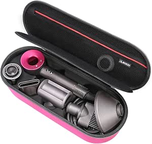 RLSOCO Funda rígida para secador de pelo Dyson Supersonic Plancha/Fucsia-Se  adapta a todos los accesorios de secador de pelo (rosa) : Belleza y Cuidado  Personal - Amazon.com