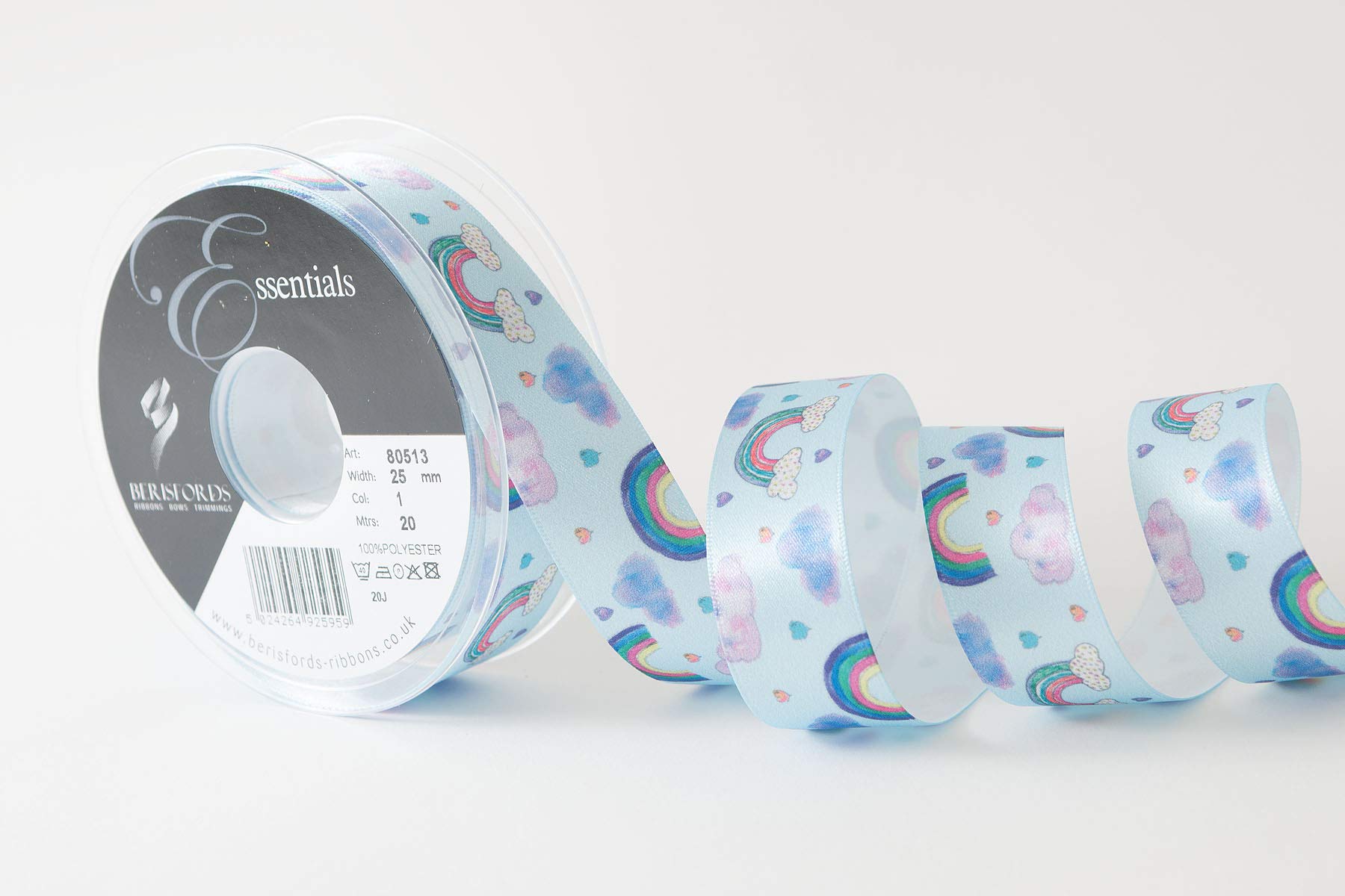 Berisfords Ribbon, Multi-Colour, 25mm