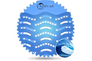 ADEVAR Urinal Screens Deodorizer,10 Packs Urinal Cakes | Urinal Mats Scented Anti Splash Bulk Scented Urinal Deodorizer For Toilet,Bathroom, Restaurants, Offices, Schools, Etc.(Blue)