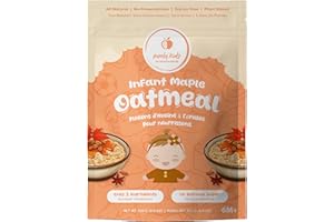 Purely Kids Organic Canadian Maple Oatmeal, All Natural, Dairy Free,Gluten Free, Plant Based, 250g, 6M+