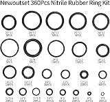 Newoutset 360 Pcs Rubber O-Ring Seal Assortment Kit 24 Sizes Plumbing Hydraulic view 2