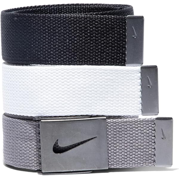Nike New 3-in-1 Blue/Teal/Pink Golf Web Belt Pack Cut-to
