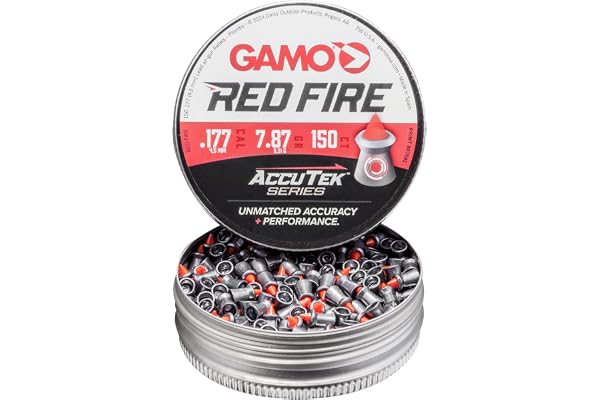 Gamo Red Fire Pointed Pellets with Polymer Tip – High Performance Airgun Pellets, Multiple Calibers