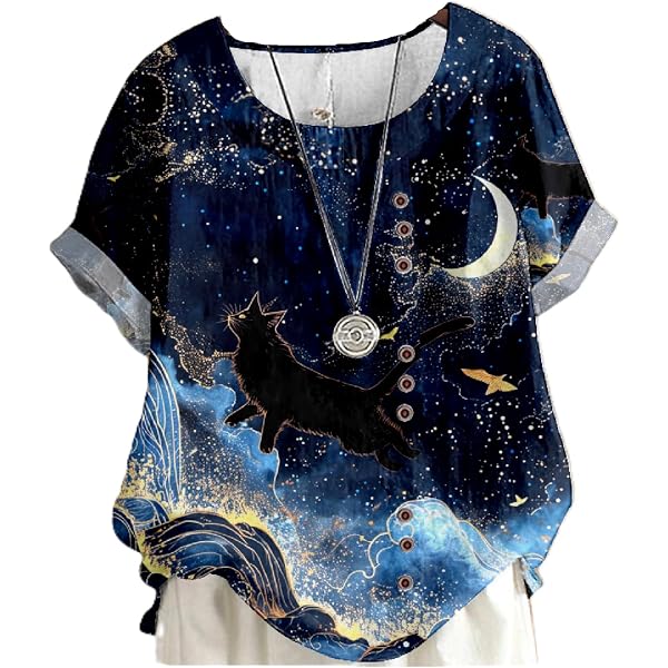 New Vocal Women Tunic Shirt Shark Bite Crystal Wings Fleur De Lis in