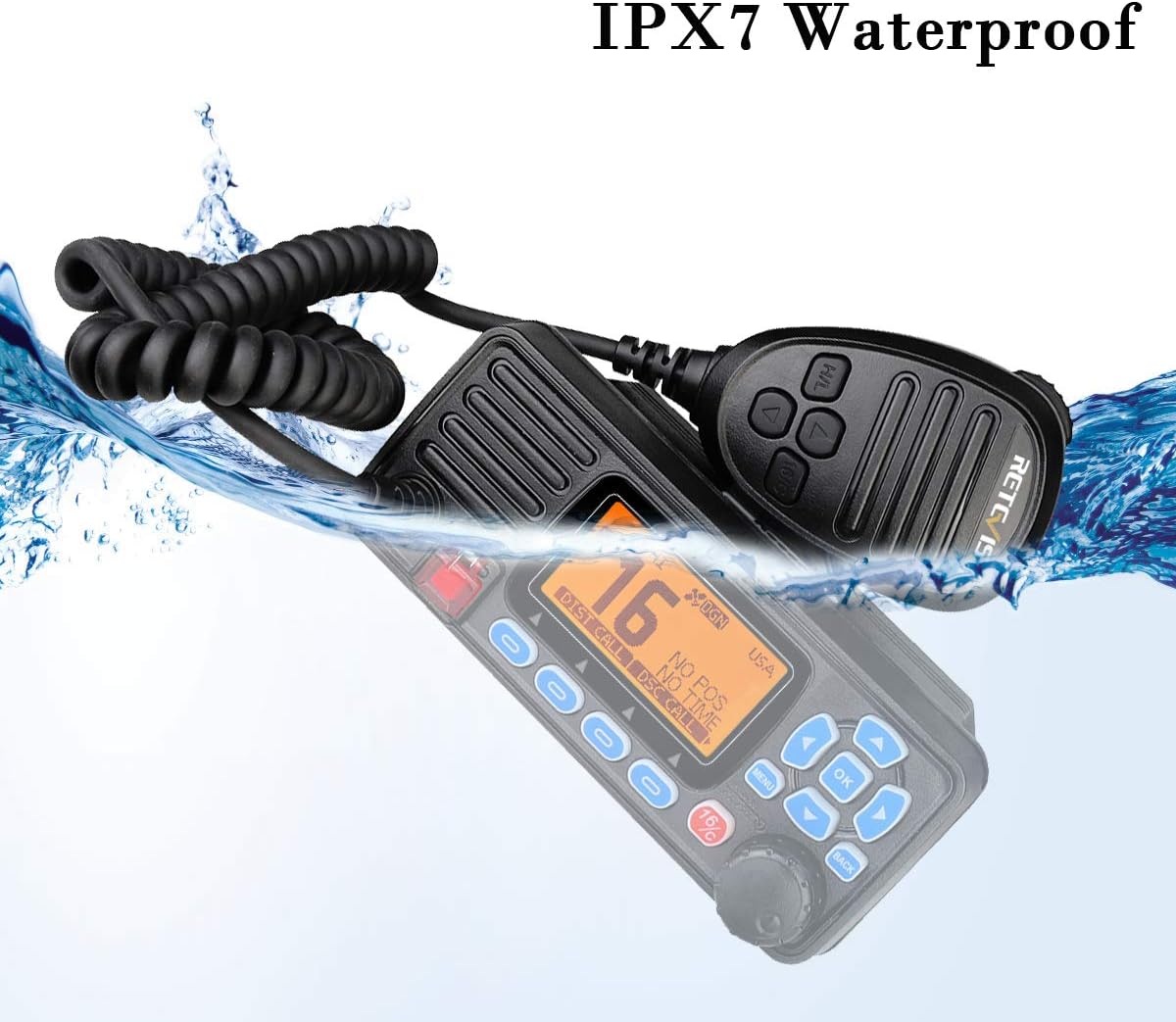Retevis RA27 Marine Transceiver, IP67 Waterproof Marine Radio, Buil-in DSC/GPS - Image 3