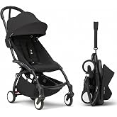Stokke YOYO3 Travel Stroller from 6 Months, Easy Fold, Black/Black | Includes Frame, Seat Cushion, &amp; Canopy, Light &amp; Compact, Carry-on Compatible, Storage in Zip Back Pocket &amp; Under Seat Basket