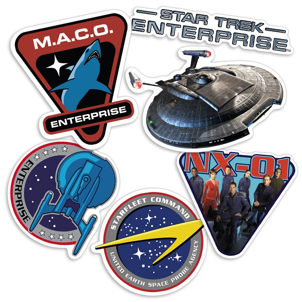 Popfunk Star Trek Enterprise Collectible Stickers
