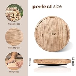 Wood Lazy Susan Organizer Kitchen Turntable for