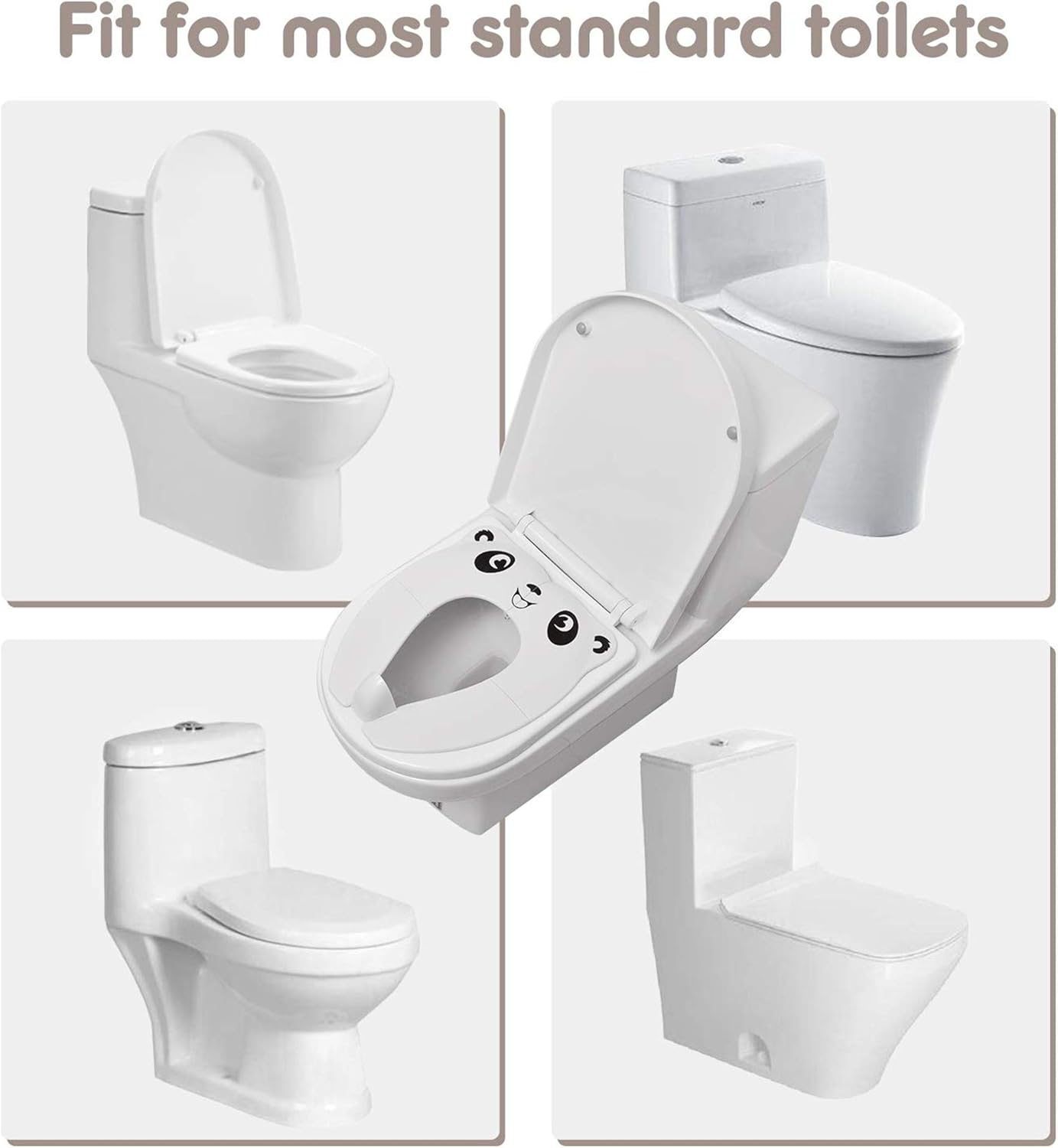 Gimars Bebe Reducteur De Toilette Wc Siege De Toilette Siege D Entrainement De Toilette Pour Bebe Enfants Anti Eclaboussure Avec Sac De Transport 8pcs Coussinet Antiderapant Toilettes Ronds Et Ovales Amazon Fr Bebes Puericulture