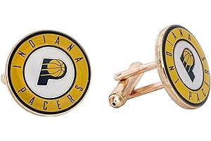 Desert Cactus Indiana Pacers Cufflinks NBA Team Logo National Basketball Association Formal Wear (Cufflinks)