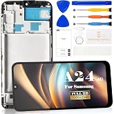 SRJTEK for Samsung Galaxy A24 4g LCD Screen Replacement for Samsung Galaxy A24 4g Display for SM-A245F,SM-A245M,SM-A245N Touch Screen Digitizer Assembly Repair Kits (with Frame,Black)