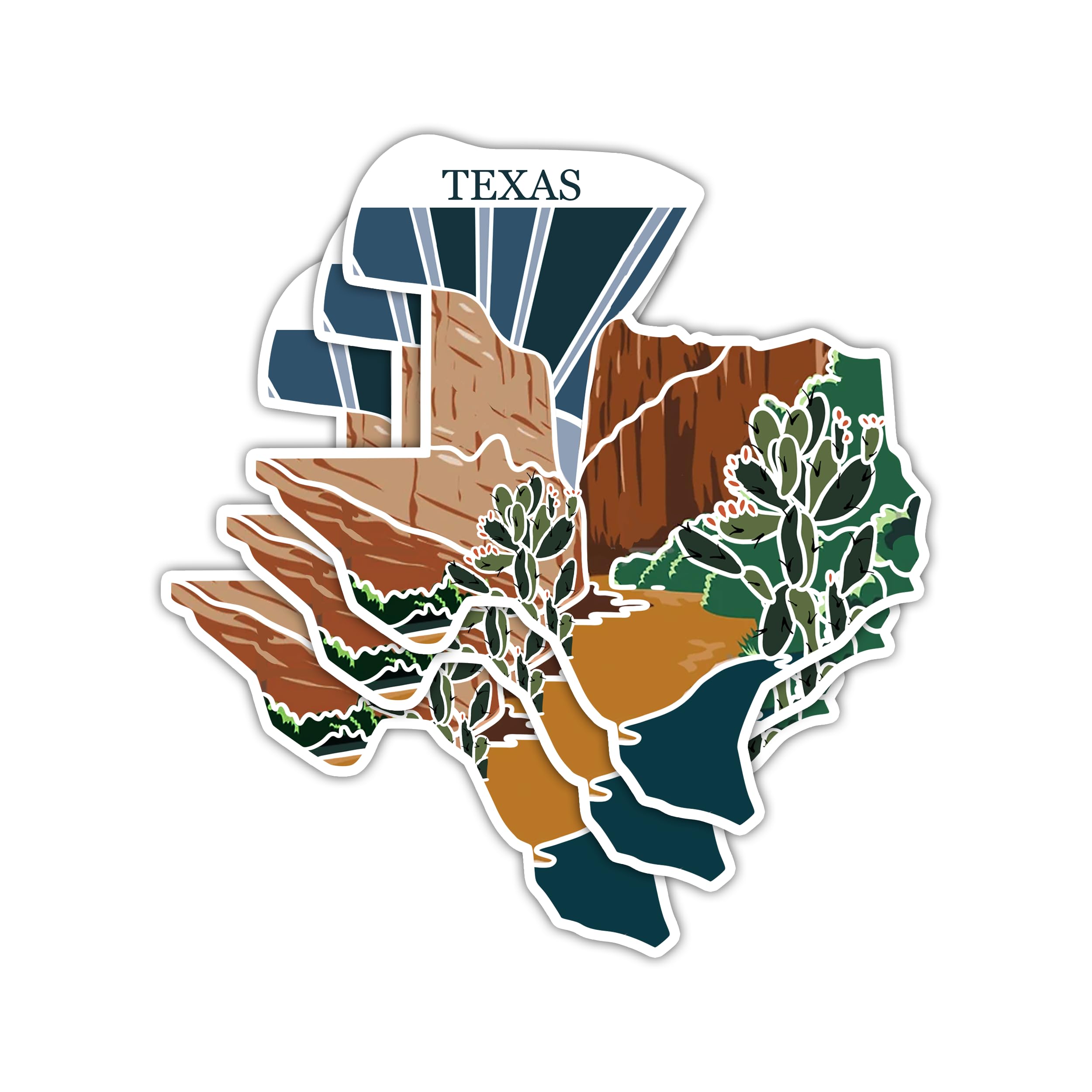 Photo 1 of (3PCS) Retro Texas State Sticker, US States Sticker, US Map for Travel, Travel Sticker, Texas Travel Sticker, Map of The United States, USA Map, Luggage Sticker for Suitcases