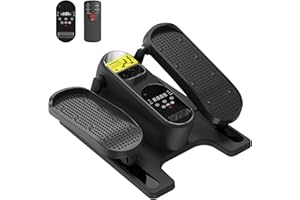 HOTSWEAT Under Desk Elliptical Machine, Ellipse Leg Exerciser as Seen on TV for Seniors, Portable Electric Seated Pedal Exerciser with Remote Control, 12 Speed Levels for Home Office