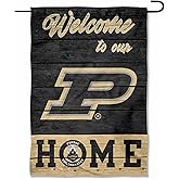 Purdue Boilermakers Welcome To Our Home Double Sided Garden Yard Flag