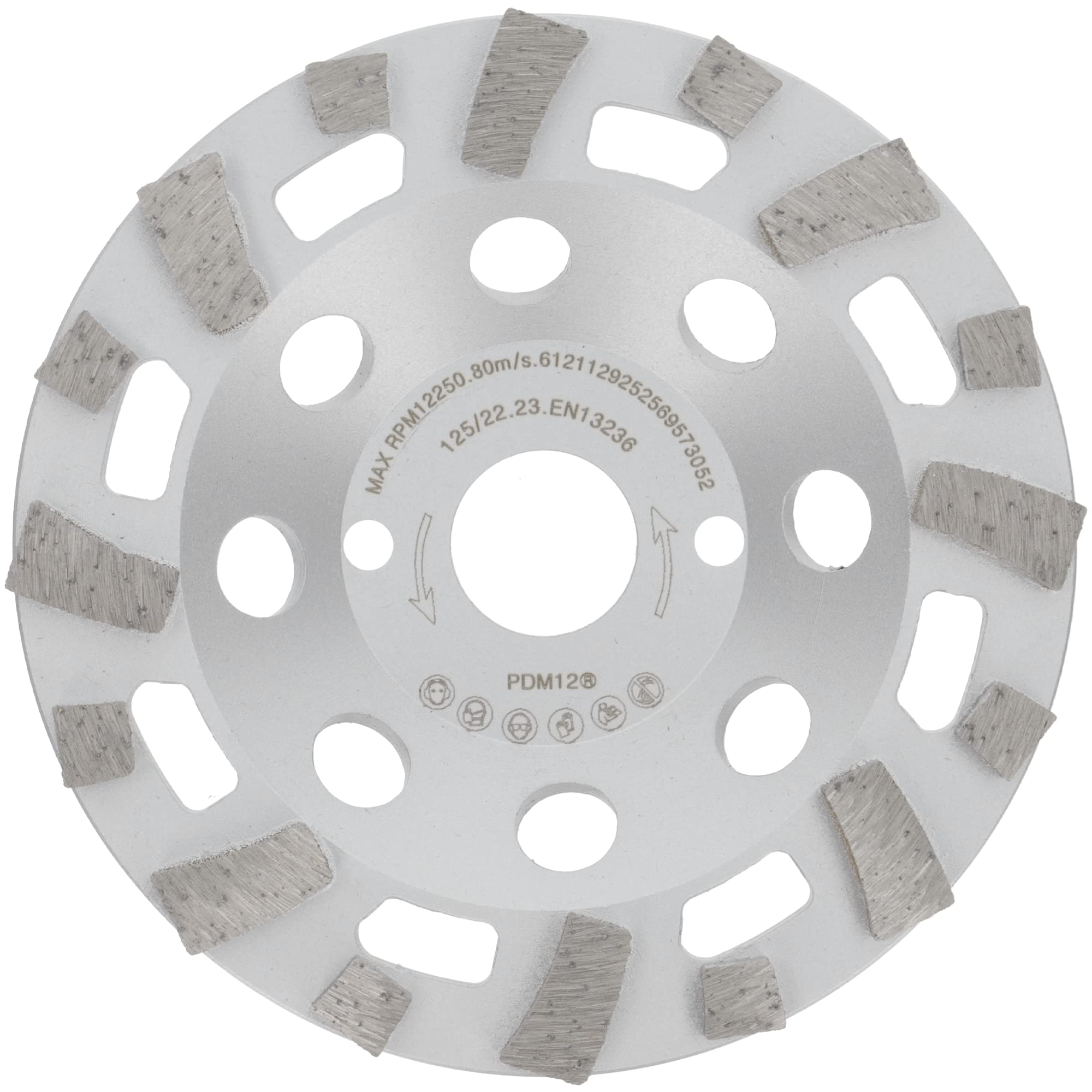 PRODIAMANT Profi Diamond Grinding Cup Wheel Concrete 125 mm 5" x 22.2 mm Diamond Grinding Head PDX82.916 125mm Concrete/Natural Stone Suitable Angle Grinder