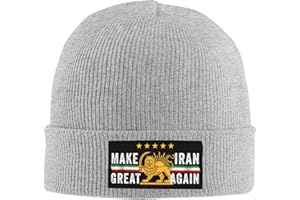 MIGA Make Iran Great Again Knit hat Lion Sun Old Historic Iranian Flag Beanie