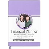 Dow Janes x Panda Planner Budget Planner 2026, Monthly Budget Book, Purple | Undated 1-year planner, bill tracker, expense log, debt payoff, 8.5 x 11, 120gsm paper, softcover, purple