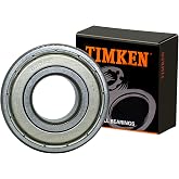 2PACK TIMKEN 6204-2Z Double Metal Seal Bearings 20x47x14mm, Pre-Lubricated and Stable Performance and Cost Effective, Deep Groove Ball Bearings