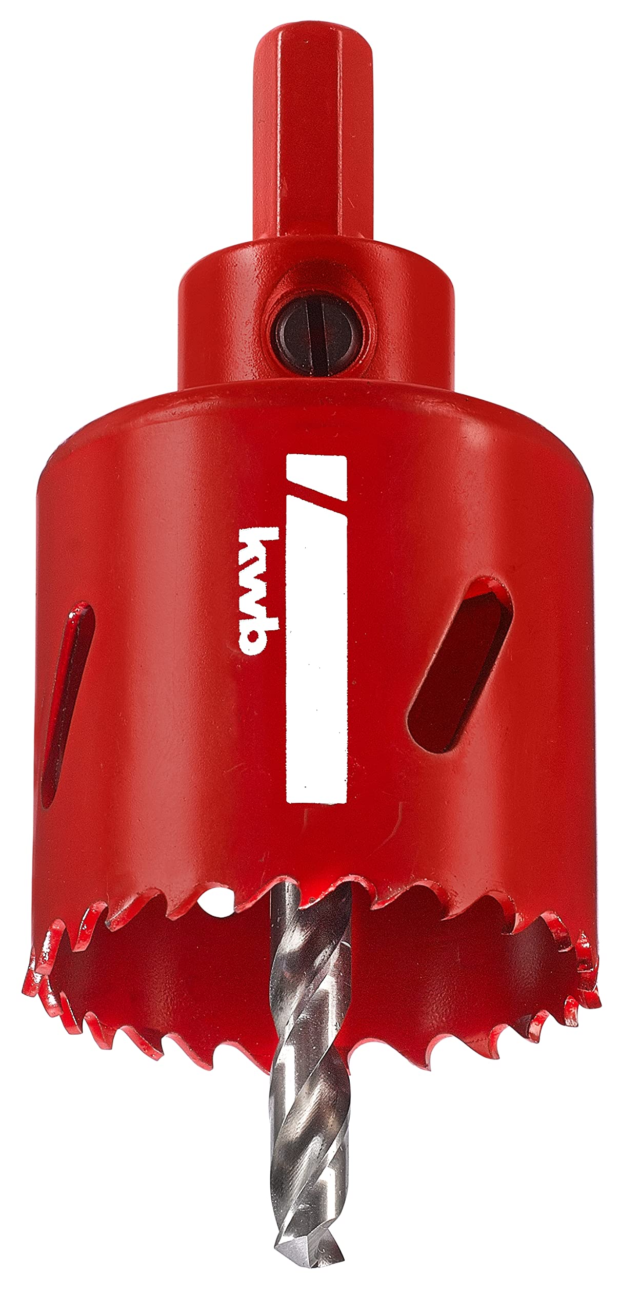 kwb Hss Bi-Metal Hole Saw Ø 45 Mm With Progressive Vario-toothing, High Precision, Hexagonal Shank, 38 Mm Cutting Depth and Centre bit