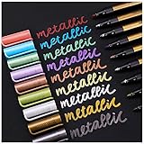 Sunshilor Metallic Marker Pens Medium Point