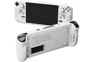 PlayVital Mecha Protective Case for Steam Deck – Anti-Slip Silicone Grip Cover for Steam Deck OLED & LCD | Shockproof Shell w