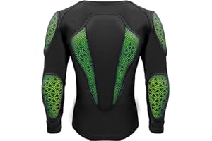 Motorcycle Armor Shirt, Full Body Armor Strong Breathable Sweatproof Riding Protective Gear Armor for Shoulder Chest Back Elb