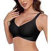SHIJIALI Womens Seamless Wireless Bra Push Up Bras Buttery Comfort Soft No Underwire Full Coverage Everyday T-Shirt Bra