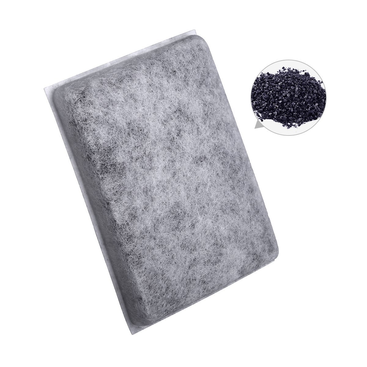 isYoung 4 Pack Corner Pet Fountain Premium Activated Carbon Filters Pet Fountain Replacement Filters