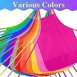 BOUBONI Kids Painting Aprons 12 Pieces 12 Colors