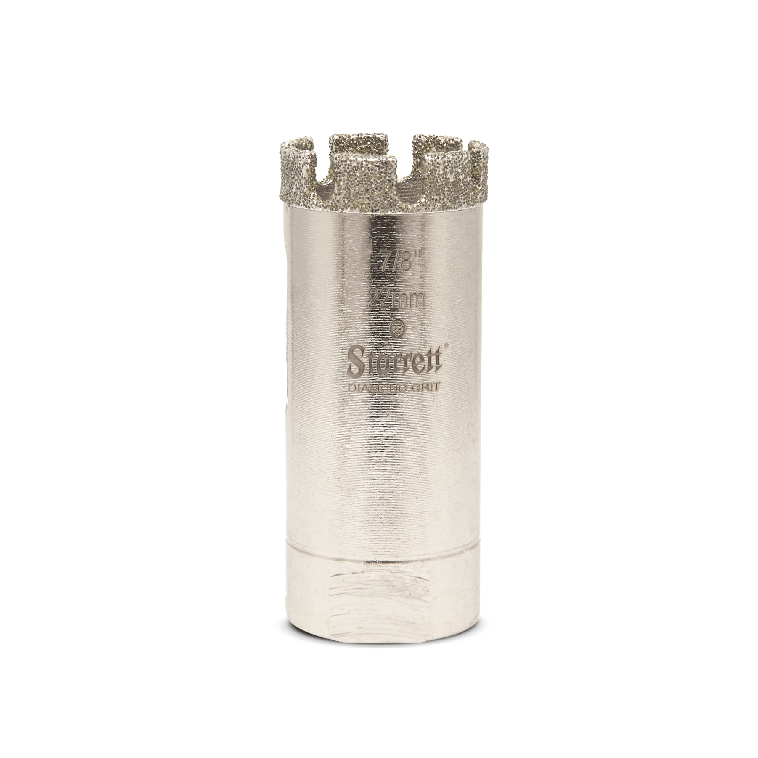 Starrett Diamond Grit Hole Saw - D0078 Ceramic and Tile Drill Cutter - For Brick Glass Marble Slate Stone Porcelain - 22mm (7/8 inch)